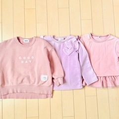 キッズ　トレーナー　3枚セットの画像