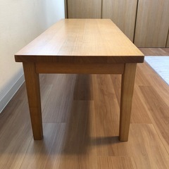 無印良品　タモ材無垢材　ローテーブルの画像