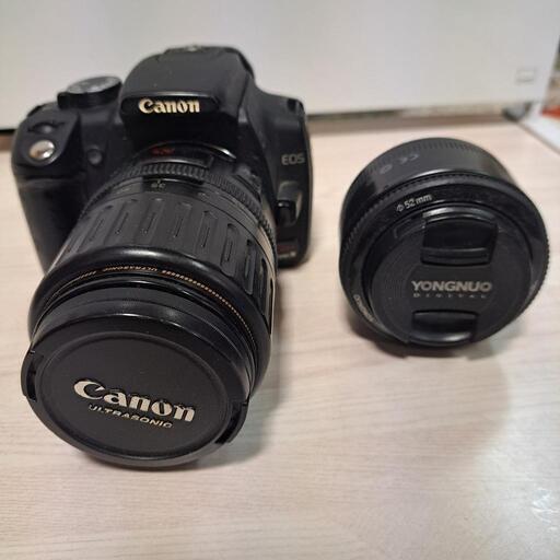 【ジャンク】CANON EOS Kiss Digital N レンズ2本まとめ売り
