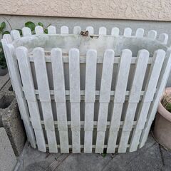 白いプランター　中古