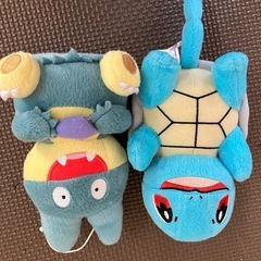 ゼニガメ　ゴンベ　ぬいぐるみ