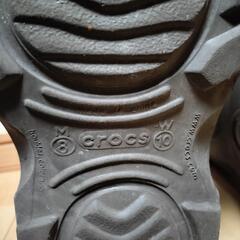 crocs 長靴 26cm 茶色の画像