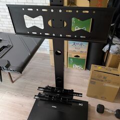 【取りに来れる方のみ】32-65インチ対応テレビスタンド