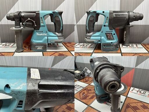 【中古】マキタ Makita HR244D 24mm充電式ハンマドリル 18V バッテリー×2・充電器付き