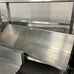 【A】業務用　厨房器具　厨房機器　シルバー　ステンレス　作業台　棚の画像