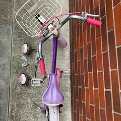 子ども用自転車　16インチ　紫の画像