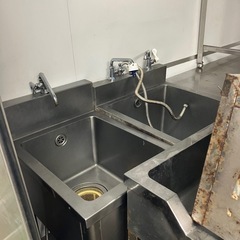 業務用　シンク　コールドテーブル　シルバー　ステンレス　作業台　...