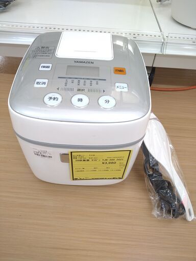 【C682】SA炊飯器 ヤマゼン YJB-300  2021