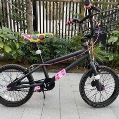 子供用 パンクしない自転車 BMX 16インチ マットブラック