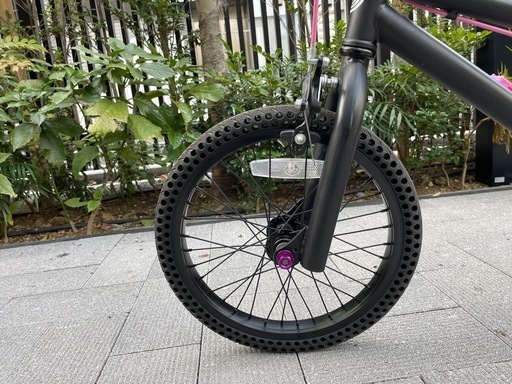 子供用 パンクしない自転車 BMX 16インチ マットブラック
