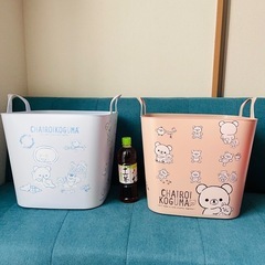 リラックマ　収納バスケットの画像