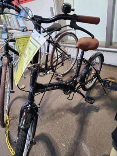 ★店頭にて試乗可★ J6444　折りたたみ自転車　MYPALLAS　ブラック　20インチ　６ギア　簡易クリーニング済　【リユースのサカイ柏店】　 中古自転車 　流山市 中古自転車 松戸市 中古自転車 我孫子市 中古自転車 船橋市 中古自転車 守谷市 中古自転車 取手市 中古自転車