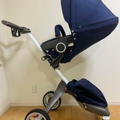 Stokke エクスプローリー　最終値下げ　ベビーカー ネイビー　超美品　ストッケの画像