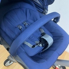 Stokke エクスプローリー　最終値下げ　ベビーカー ネイビー　超美品　ストッケの画像