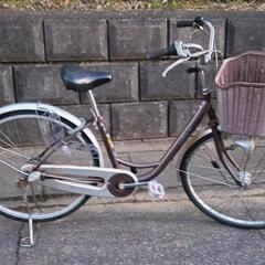 自転車 26インチ ギア付き オートライト