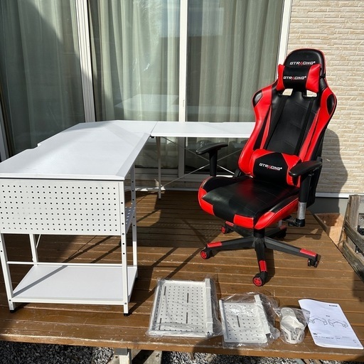作業用デスクL型