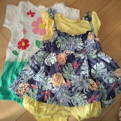 夏物ロンパース60から80　9着セット🌸の画像