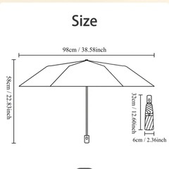 日傘兼用折りたたみ傘　の画像