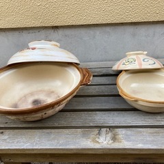 【値下げ】土鍋の大と小の画像