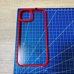 iPhone14 Plus スマホケース iPhone 赤 レッド クリアの画像