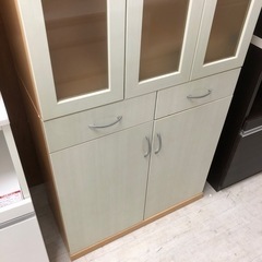 食器棚　エークシド　ホワイト　【トレファク堺福田店】の画像
