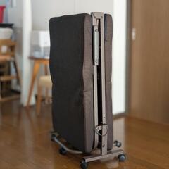 【美品】折り畳みベッド／三興商事 CB-60 ブラウン