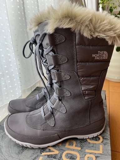 MUPTSE PURNA ノースフェイス　スノーブーツ　24cm グレー　ウォータープルーフ　美品