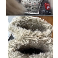 MUPTSE PURNA ノースフェイス　スノーブーツ　24cm グレー　ウォータープルーフ　美品の画像