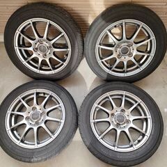 シュナイダー14インチ　155/65R14　アルミホイールとサマ...