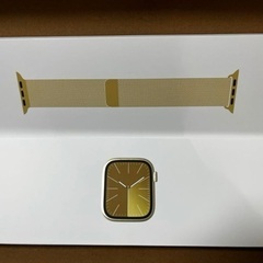 Apple Watch9 45mm ステンレスゴールドGPS+ Cellularの画像