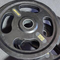 IROTECオリンピックラバープレート1.25kg 2.5kg 5kg 10kg15kg各2枚5点セットΦ50　バーベル　筋トレの画像