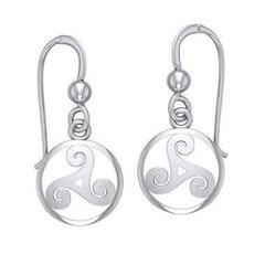 Nebula: Celtic Triskele Earrings