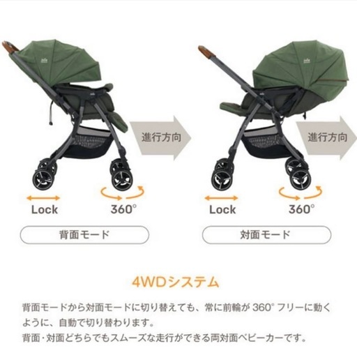 Joie 両対面ベビーカー　スマバギ　4WD ドリフト　フレックス