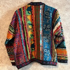 COOGI クージー 総柄 3Dニット カーディガン サイズSSの画像