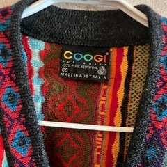 COOGI クージー 総柄 3Dニット カーディガン サイズSSの画像