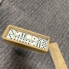 ドミノDomino　木製ケース　27牌　木製ケース　ヴィンテージ...