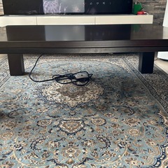 NITORI 木目 長方形  こたつ、パネル式ヒーター幅120cm Usedの画像