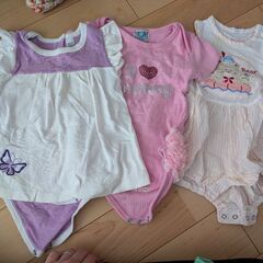 夏物ロンパース60から80　9着セット🌸の画像