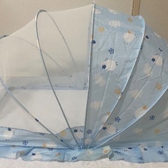 蚊帳　ヒツジ柄　ベビー用品