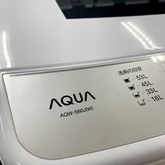 AQW/アクア 全自動洗濯機 2021年製 AQW-S60J ホワイト 6㎏ 生活家電 札幌 東区 店頭引取り歓迎の画像
