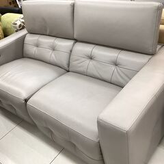 本革2人掛け電動リクライニングソファー　IDC 大塚家具の画像