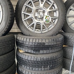 🚗【冬用タイヤ】 軽用14インチスタッドレス＆アルミ付【カー用品...