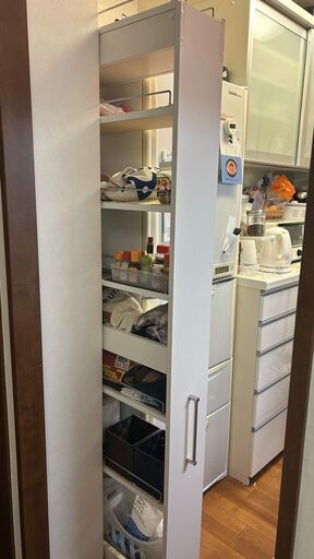 すき間家具　ワゴンラックハイタイプ　すき間収納