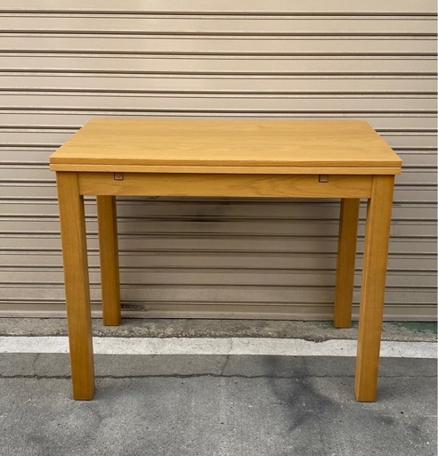 A191🉐IKEA 伸長式 ダイニングテーブルBJURSTA ビュースタ オーク材 突き板