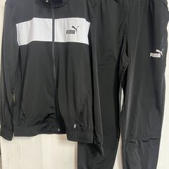 ①新品　Lサイズ　　プーマ(PUMA) 846467 セットアップジャージ メンズ ポリ トレーニング スーツ 上下セット ブラック 　定価 7,920円の画像