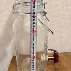 【ヴィンテージ風ガラス瓶ドリンクサーバー/ディスペンサー】の画像