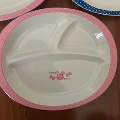 中古　子供プレート3枚の画像