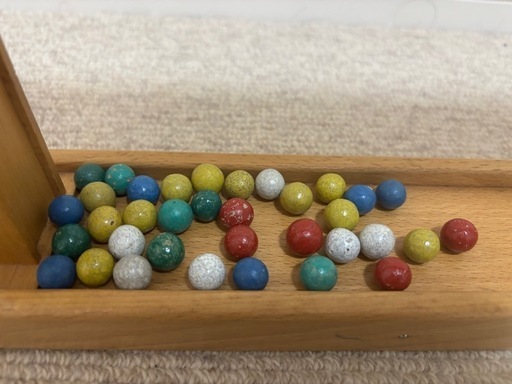 少し値下げ中】シロフォン付き玉の塔 / コロコロ スロープ 木の