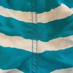 青と白のストライプ サーフパンツ　水着　120の画像