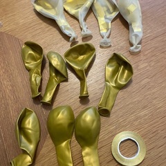 風船とそれを取り付けるスティック